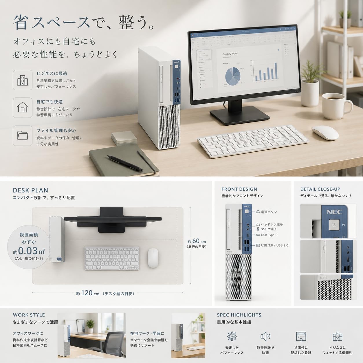 Amazon.co.jp: NEC Mate デスクトップパソコン 整備済 第9世代 Core i5